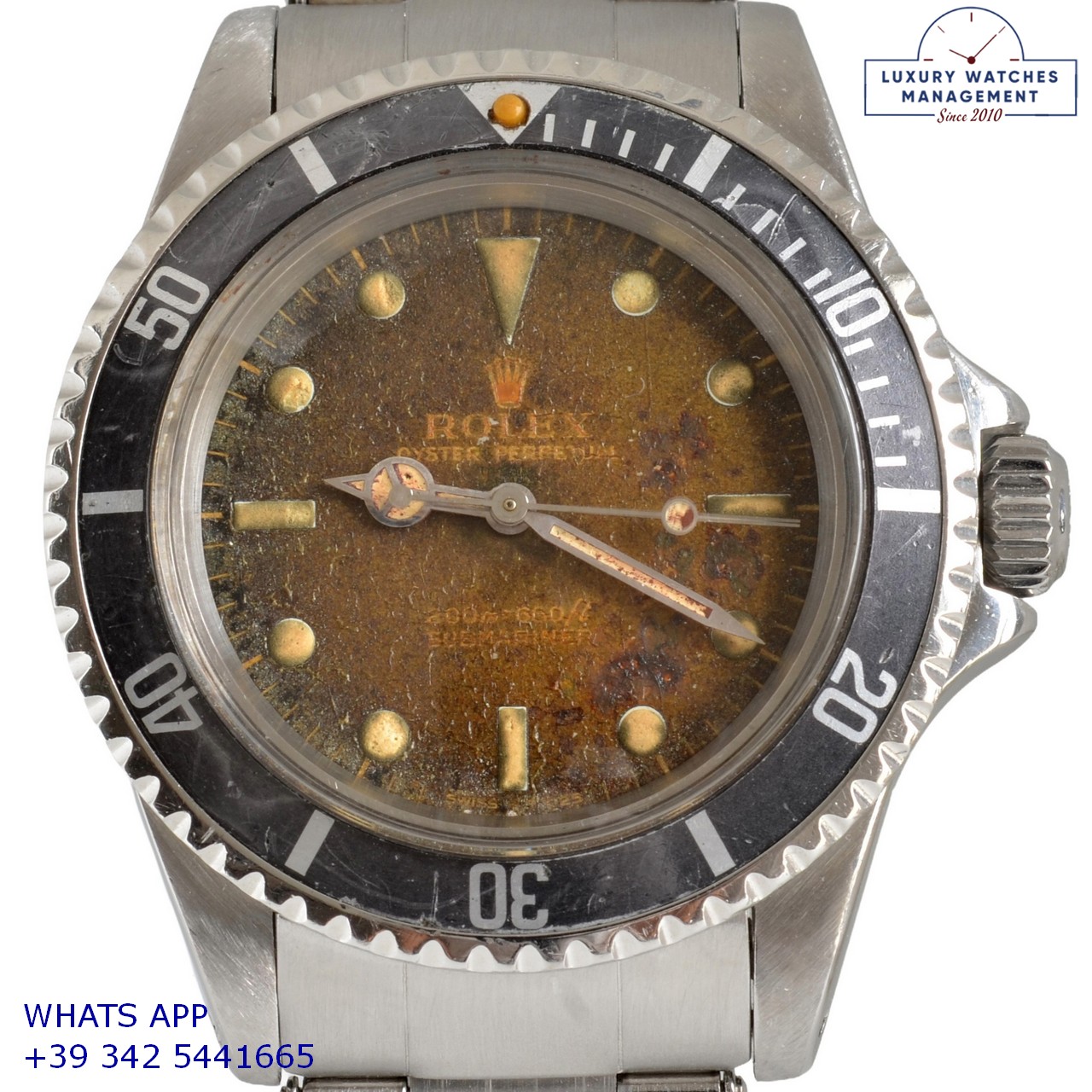 ROLEX SUBMARINER 5513 BROWN METEORITE (3)