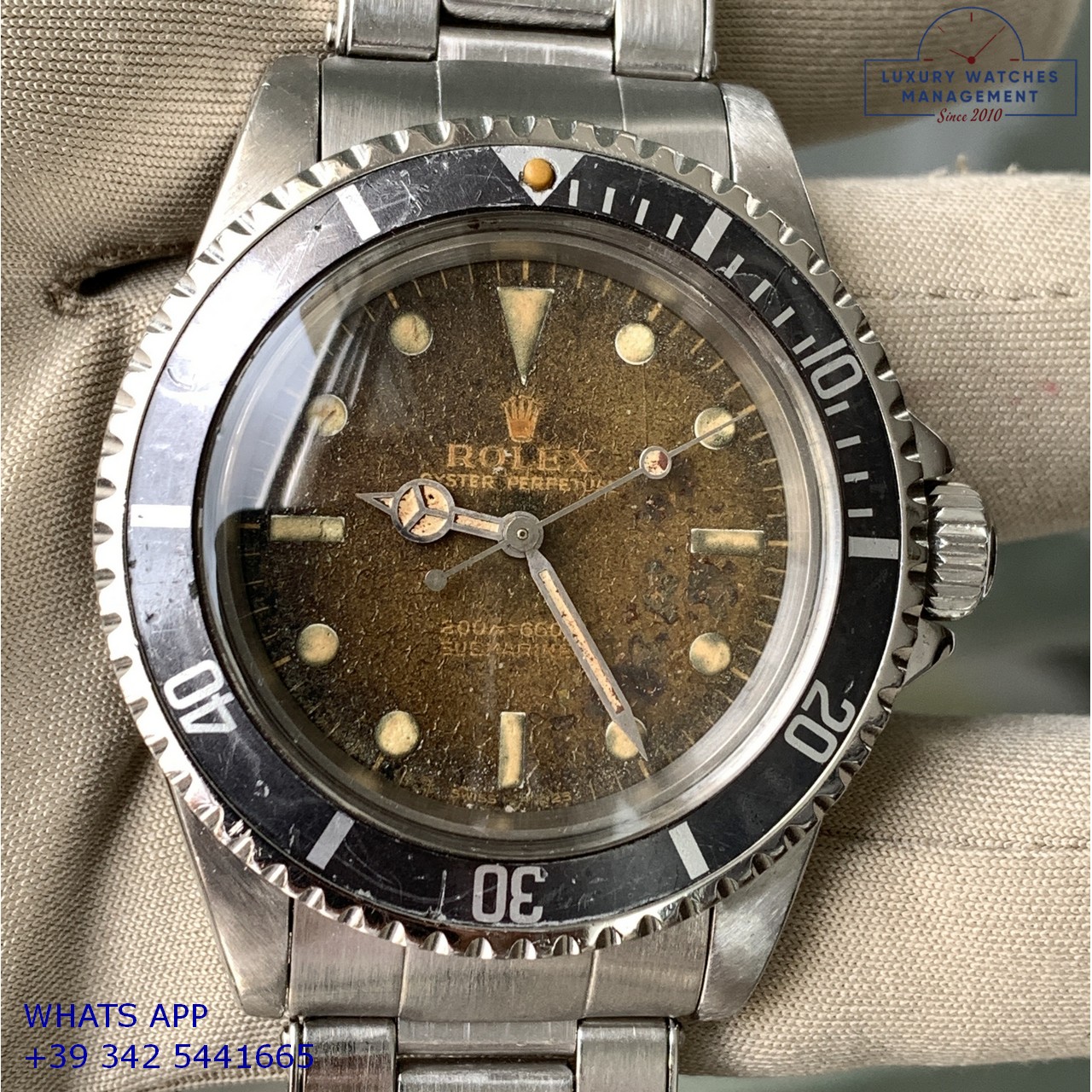 ROLEX SUBMARINER 5513 BROWN METEORITE (30)