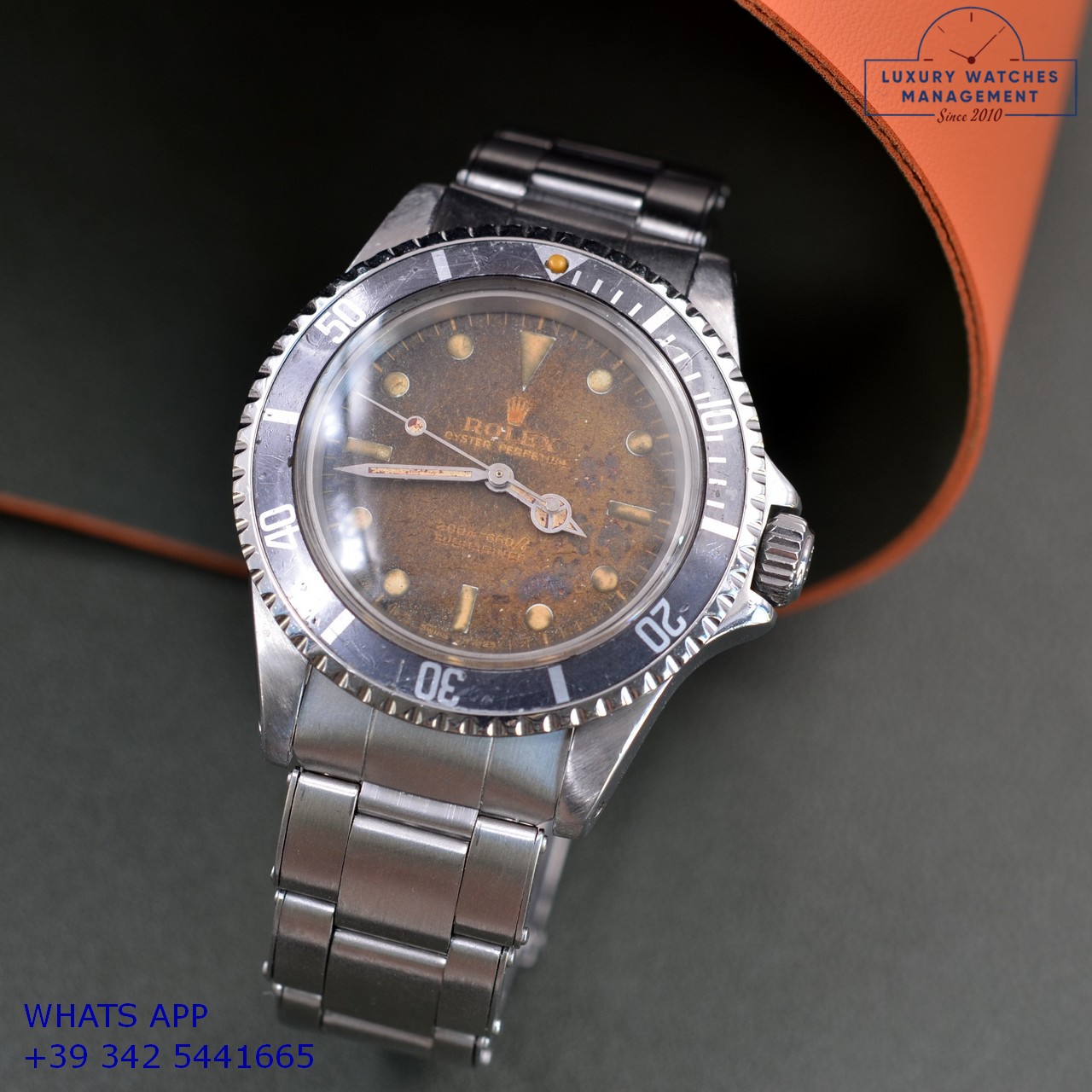 ROLEX SUBMARINER 5513 BROWN METEORITE (8)