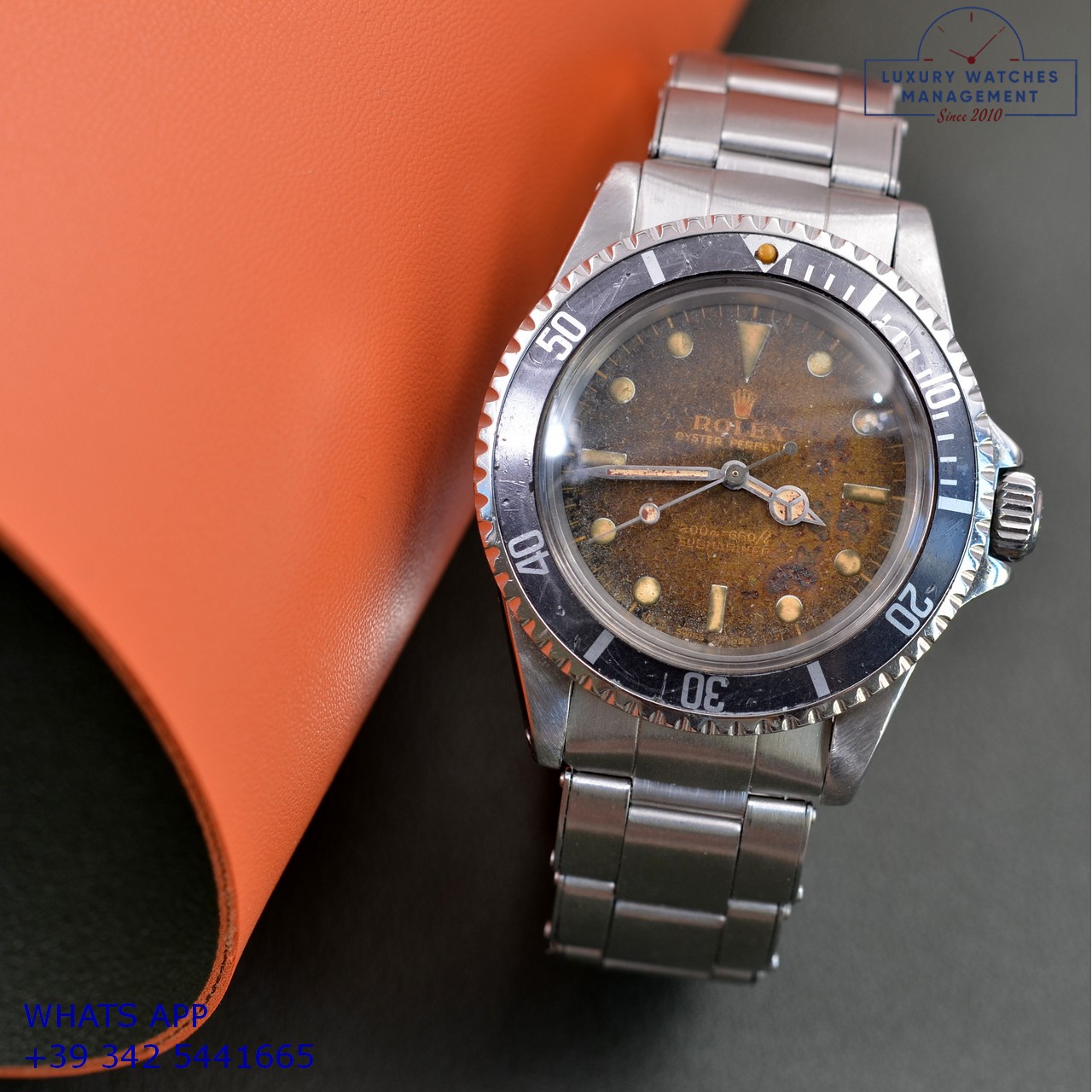 ROLEX SUBMARINER 5513 BROWN METEORITE (9)