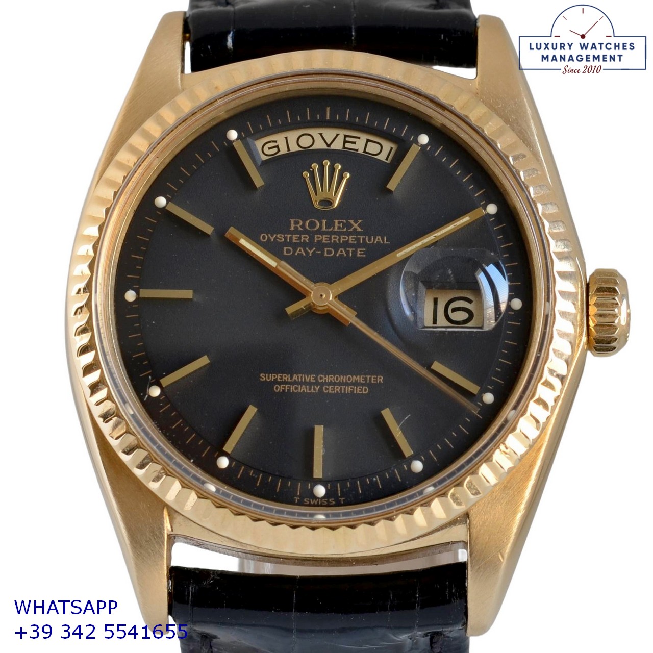 ROLEX DAY-DATE 1803 BLACK GOLD (2)