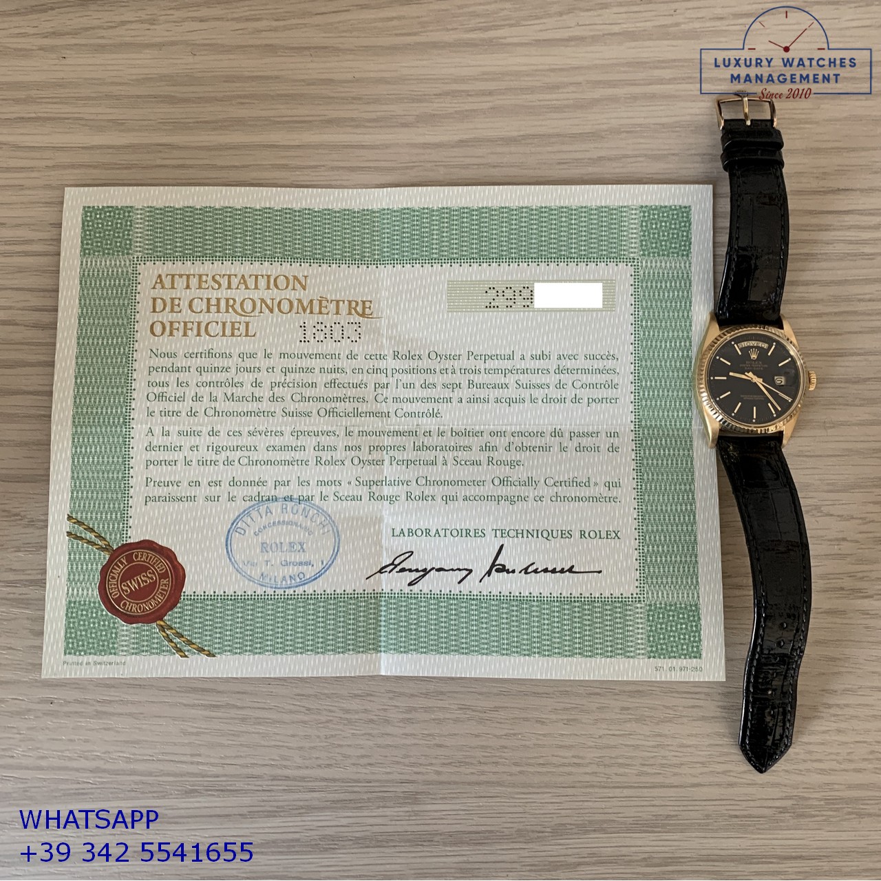 ROLEX DAY-DATE 1803 BLACK GOLD (26)
