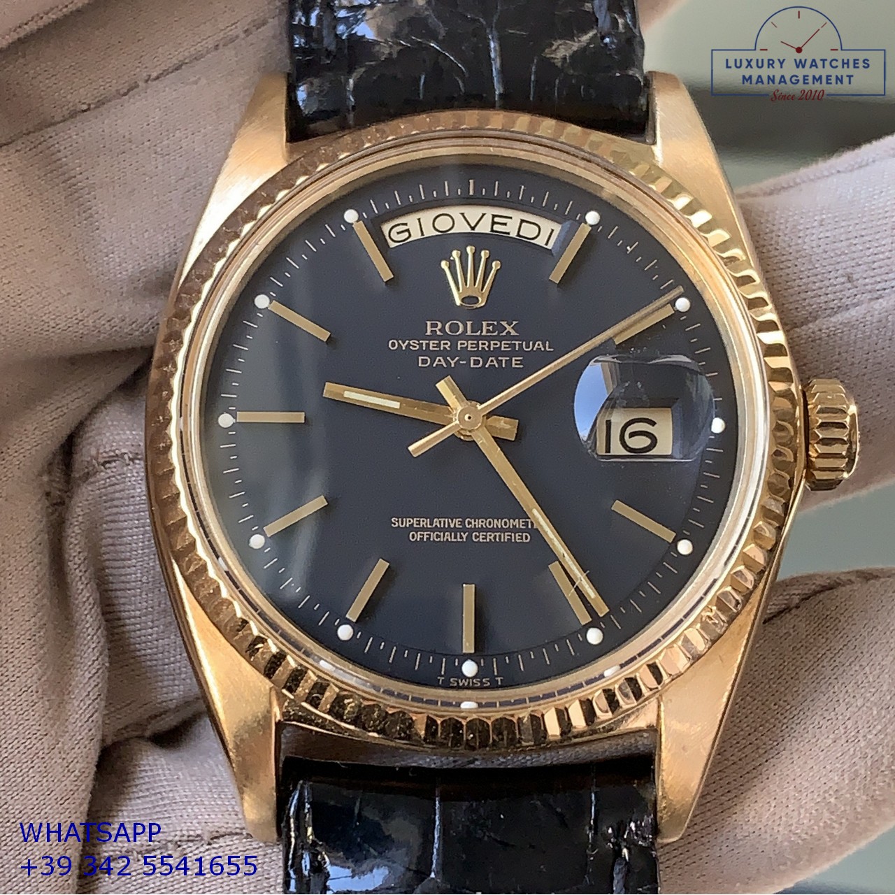 ROLEX DAY-DATE 1803 BLACK GOLD (27)