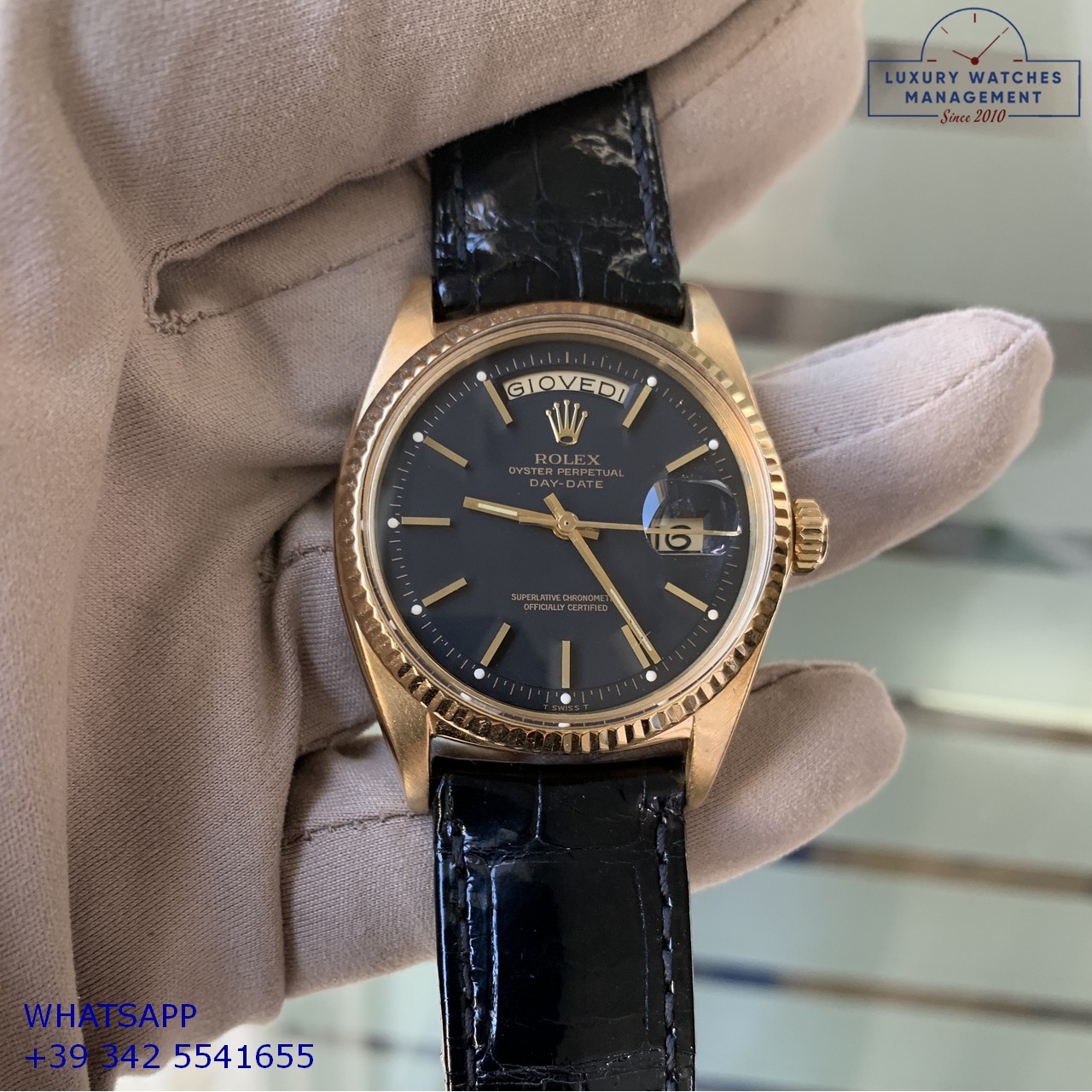 ROLEX DAY-DATE 1803 BLACK GOLD (28)