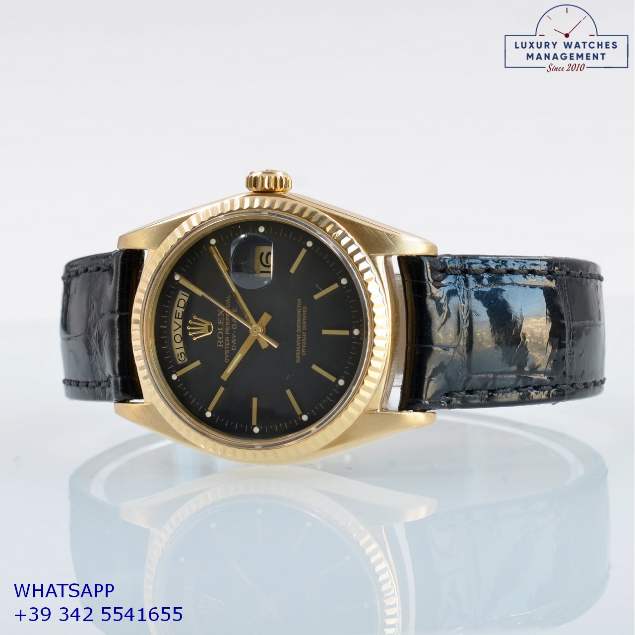 ROLEX DAY-DATE 1803 BLACK GOLD (7)