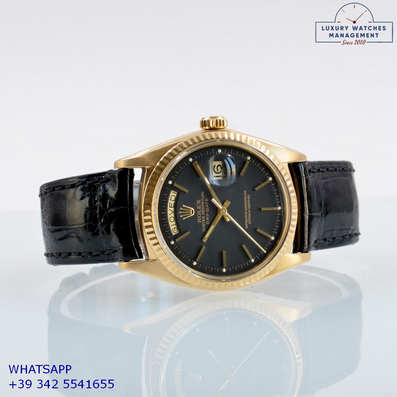 ROLEX DAY-DATE 1803 BLACK GOLD (8)
