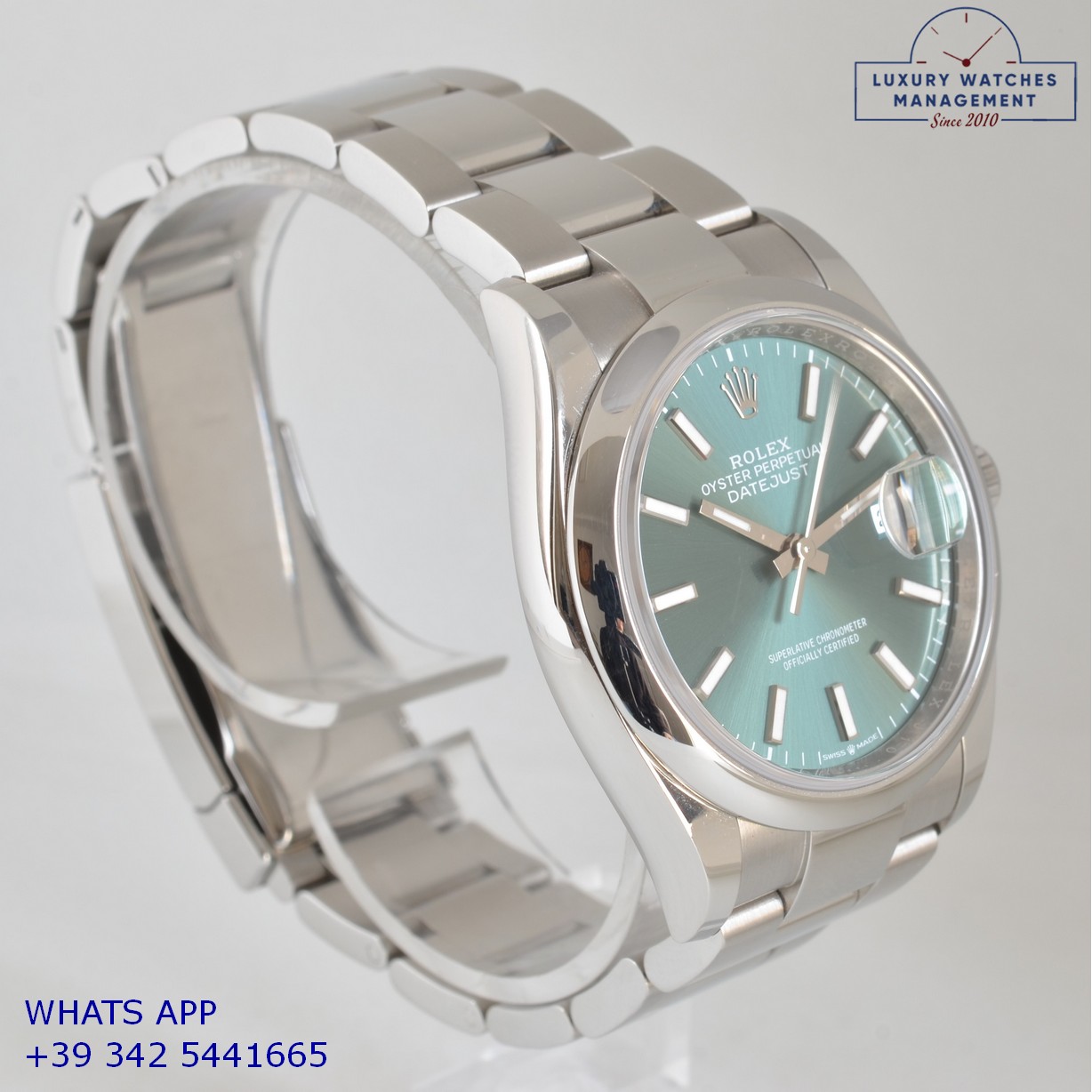 ROLEX DATEJUST 126200 GREEN MINT (5)
