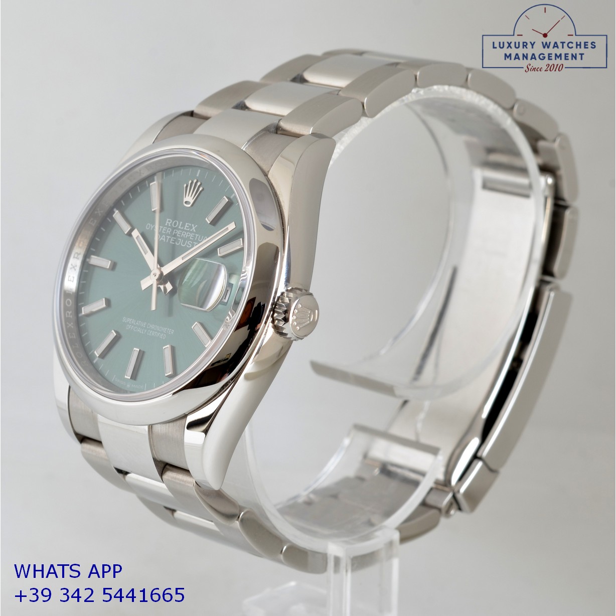 ROLEX DATEJUST 126200 GREEN MINT (6)