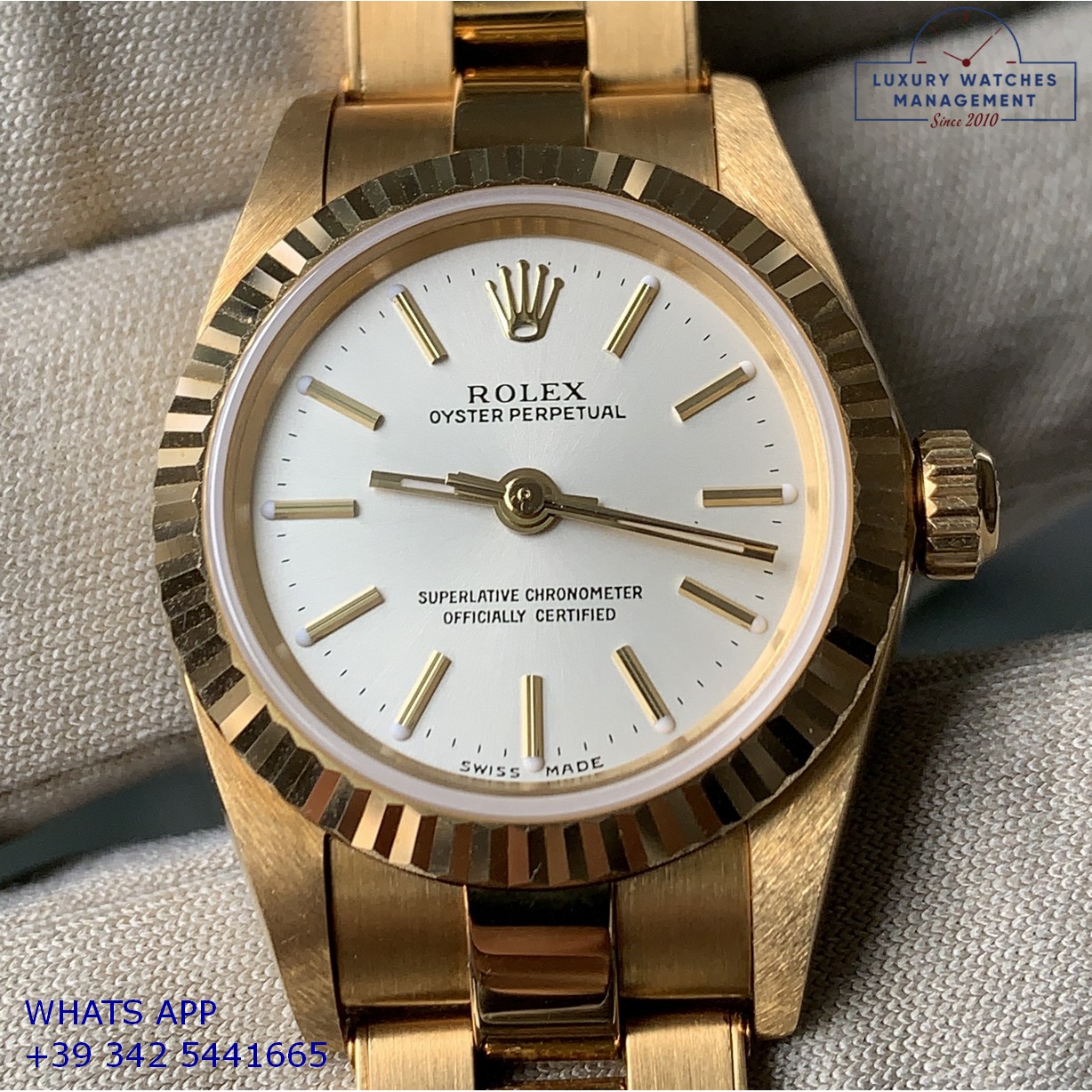 ROLEX OYSTER PERPETUAL 76198 GOLD (18)