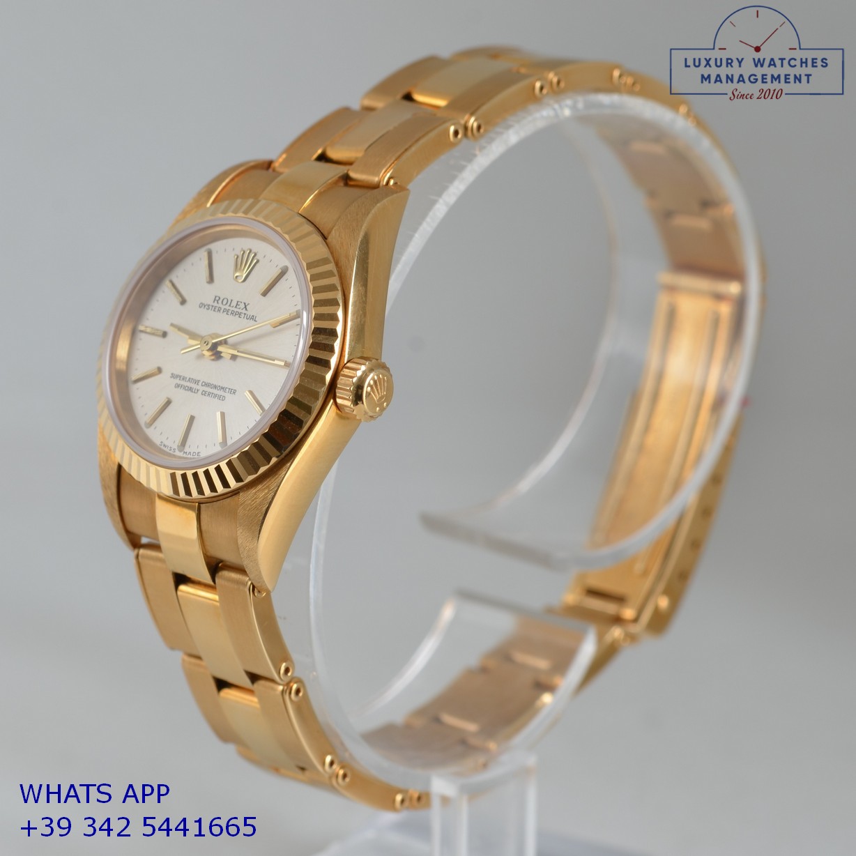 ROLEX OYSTER PERPETUAL 76198 GOLD (4)