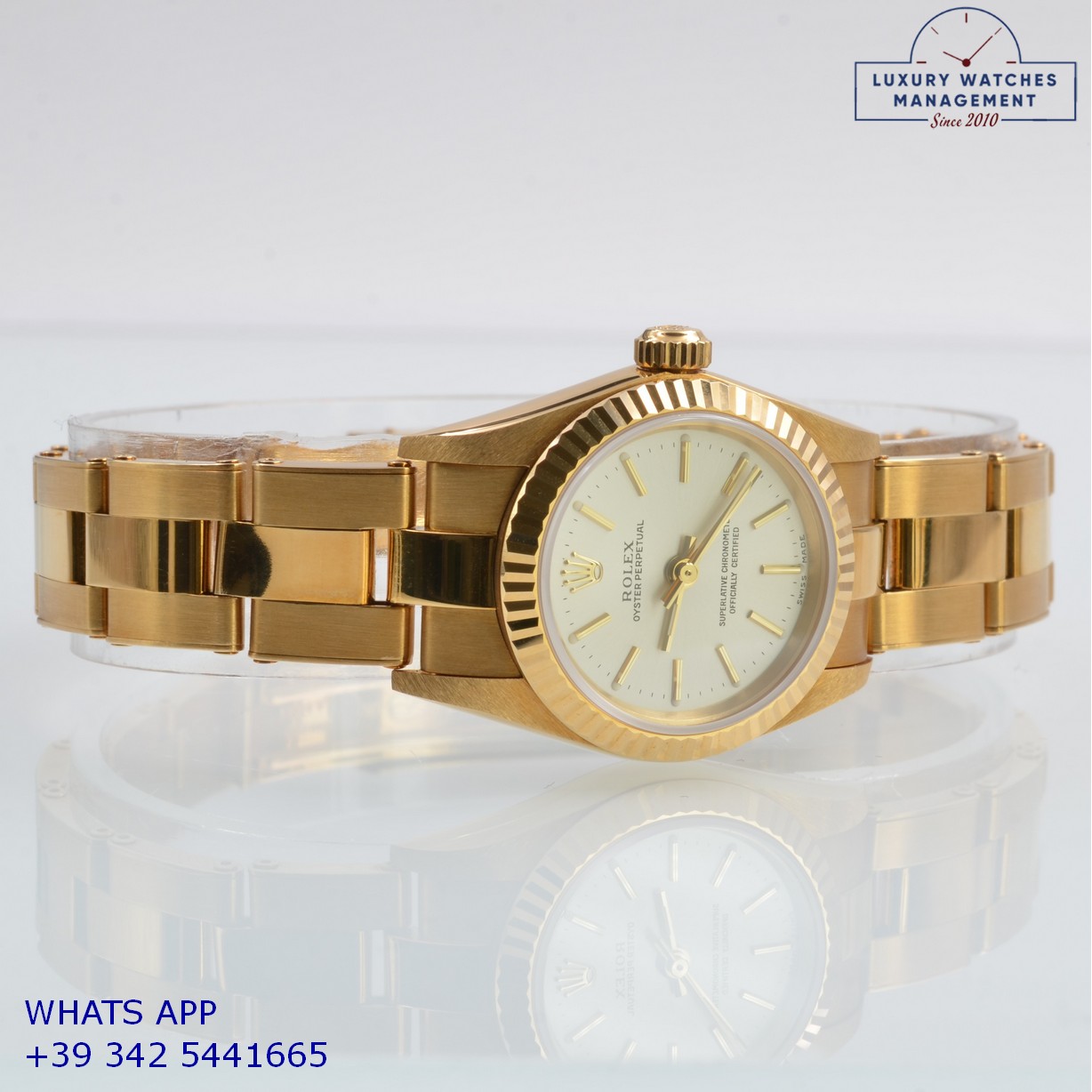 ROLEX OYSTER PERPETUAL 76198 GOLD (8)