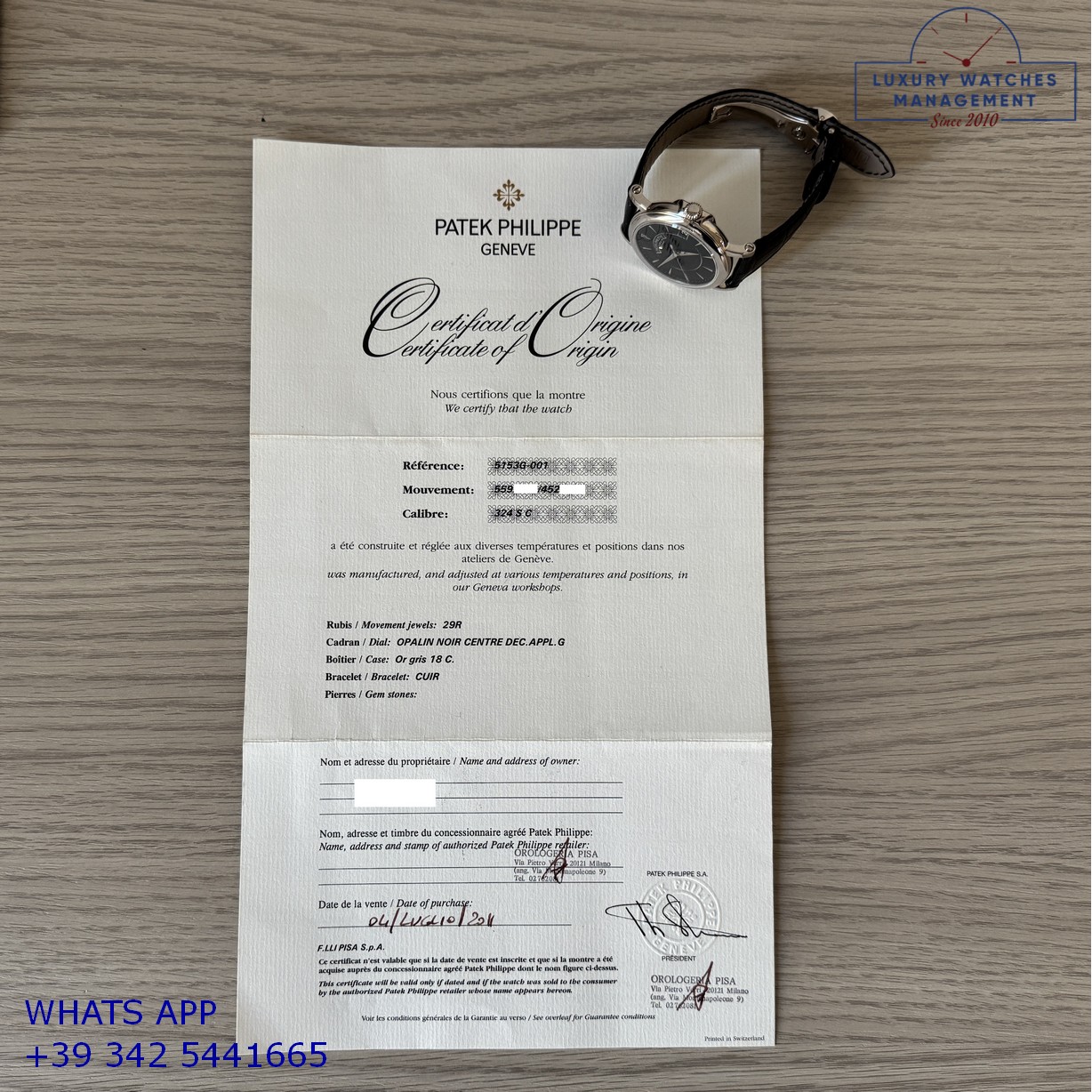 PATEK PHILIPPE CALATRAVA 5153G-001 BLACK (14)