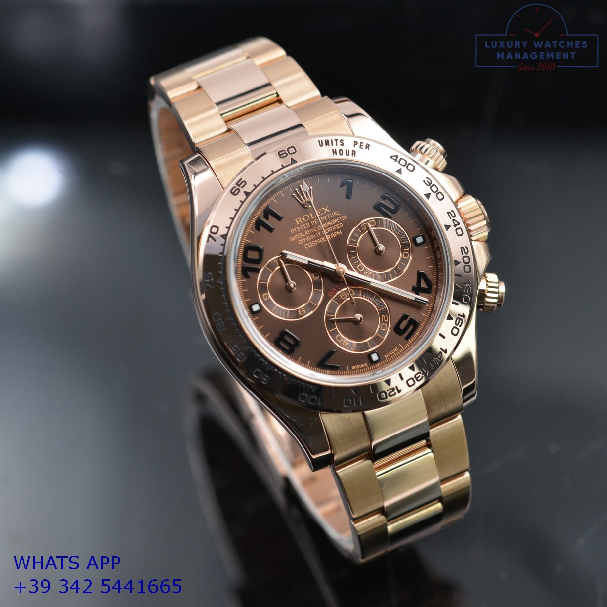 ROLEX DAYTONA 116505 BROWN PINK GOLD (14)