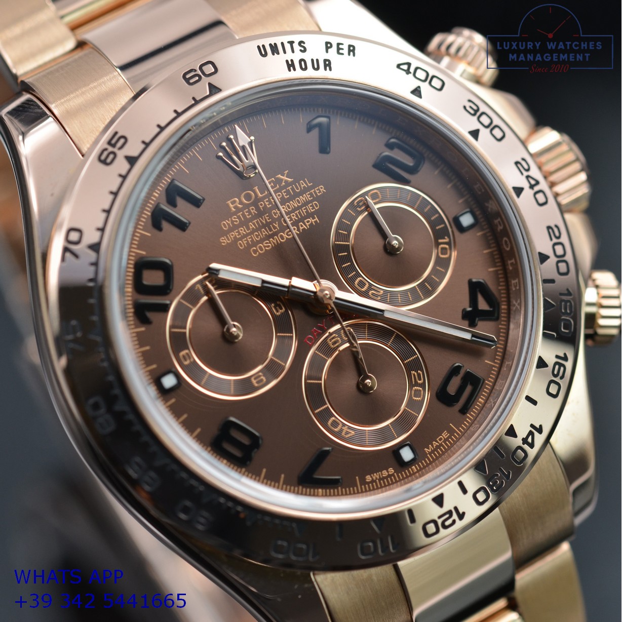 ROLEX DAYTONA 116505 BROWN PINK GOLD (15)