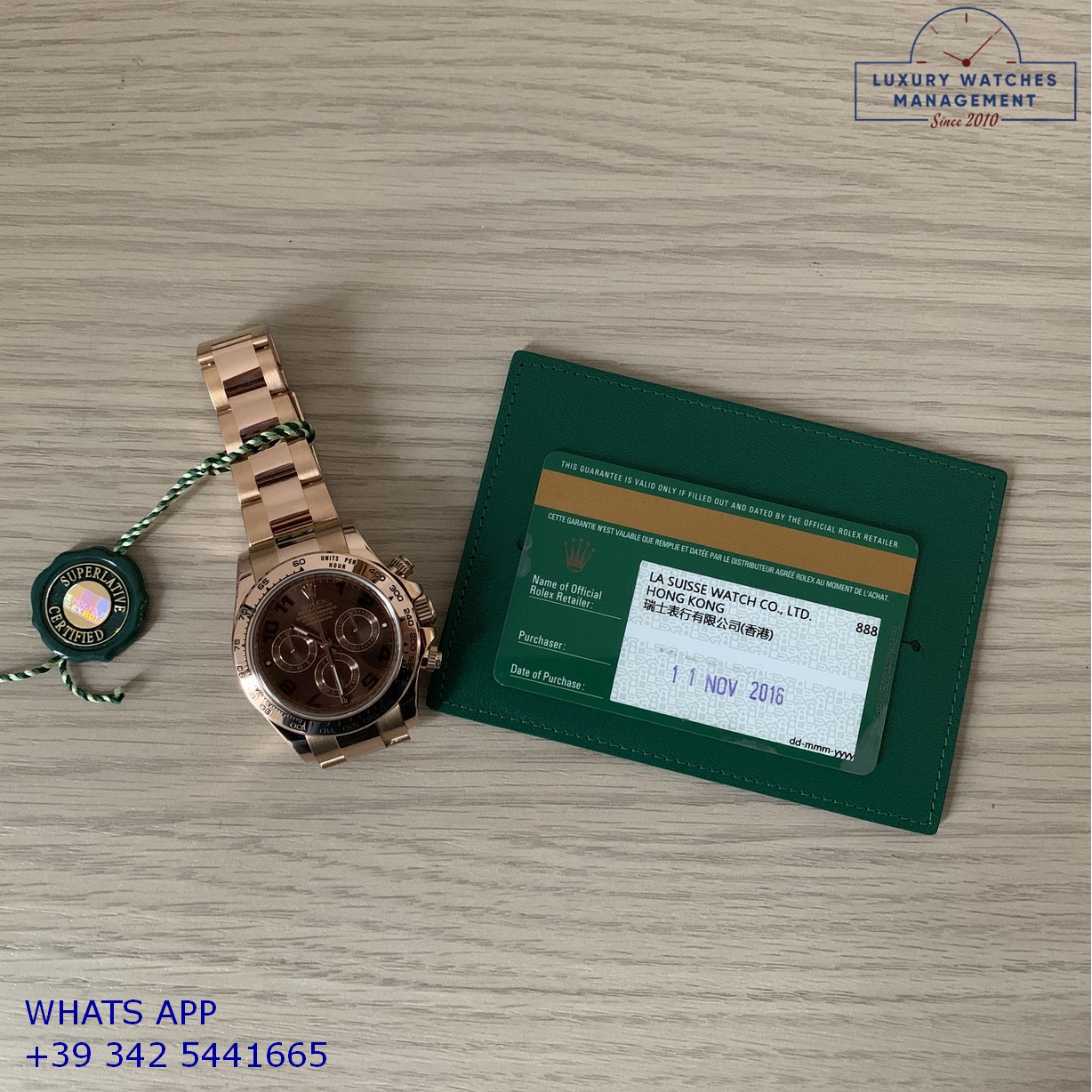 ROLEX DAYTONA 116505 BROWN PINK GOLD (17)