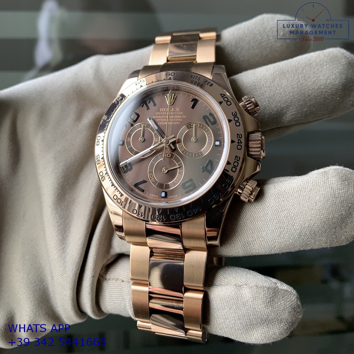 ROLEX DAYTONA 116505 BROWN PINK GOLD (18)