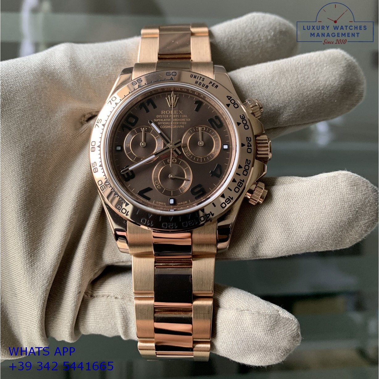 ROLEX DAYTONA 116505 BROWN PINK GOLD (19)