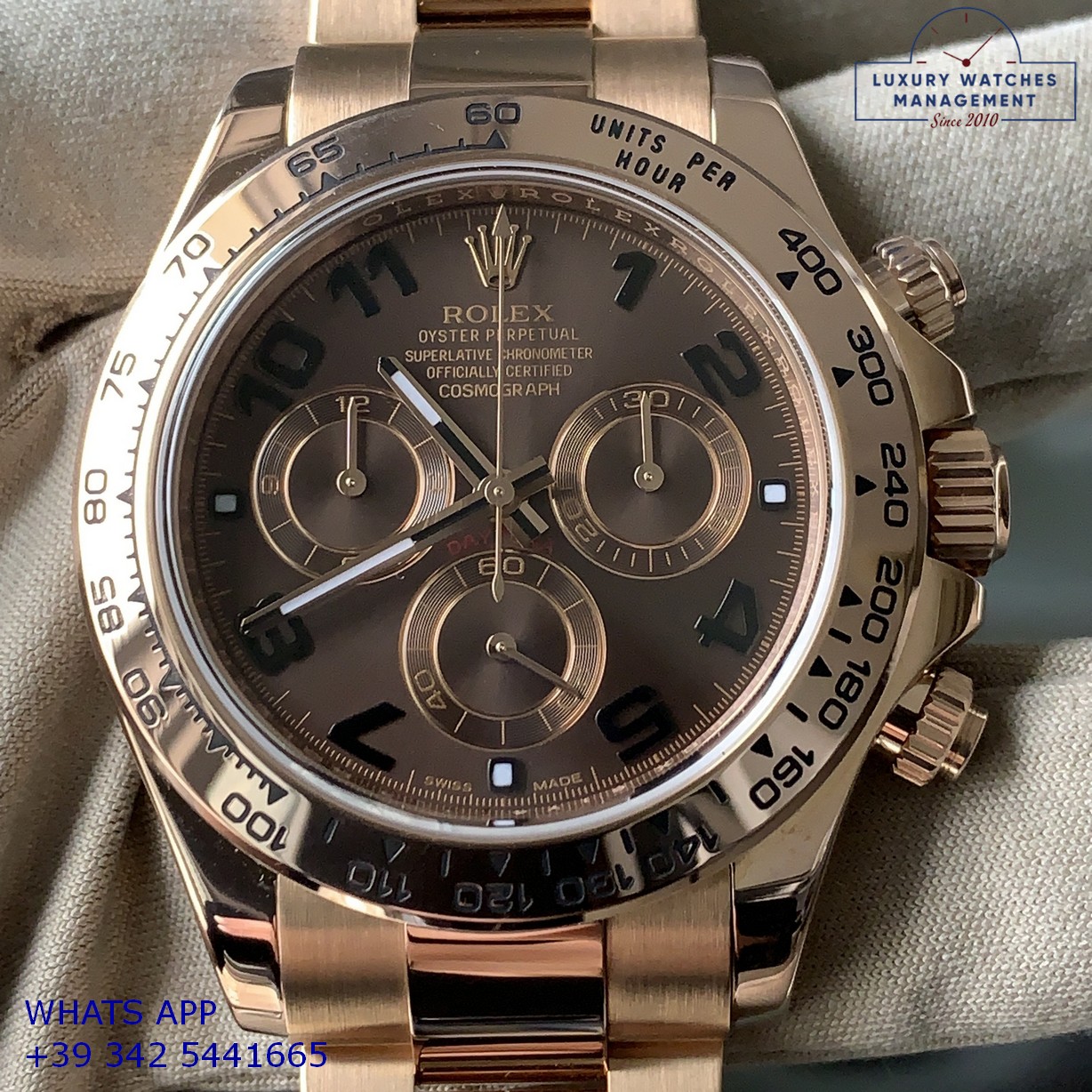 ROLEX DAYTONA 116505 BROWN PINK GOLD (20)