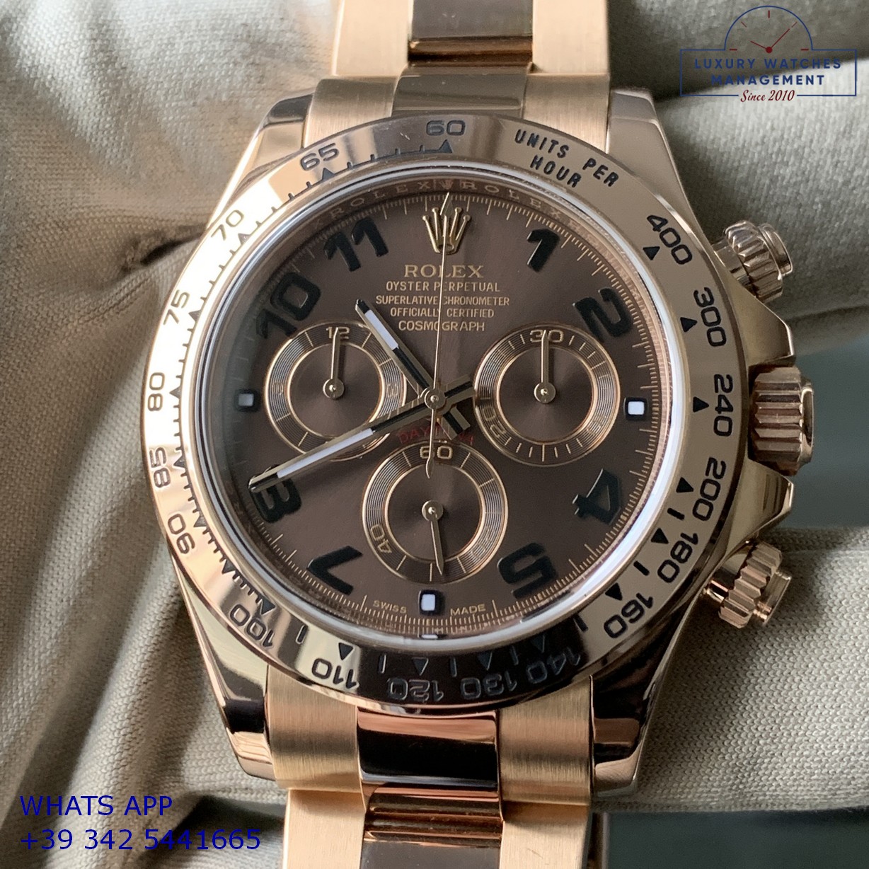 ROLEX DAYTONA 116505 BROWN PINK GOLD (21)