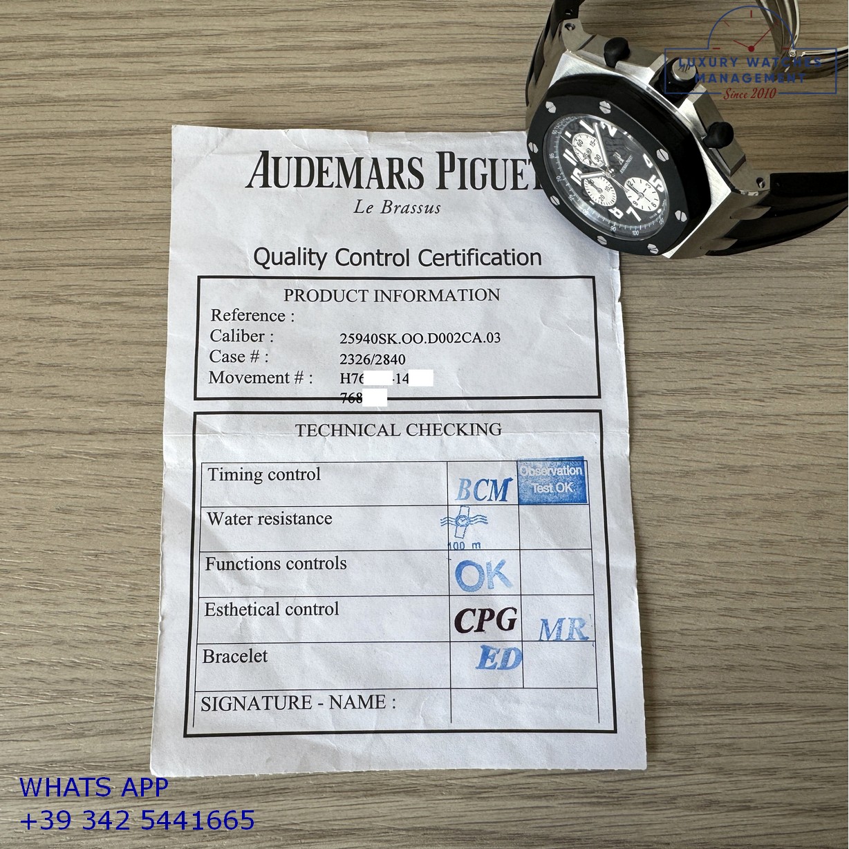 5 AUDEMARS PIGUET ROYAL OAK OFFSHORE 25940SK (23)