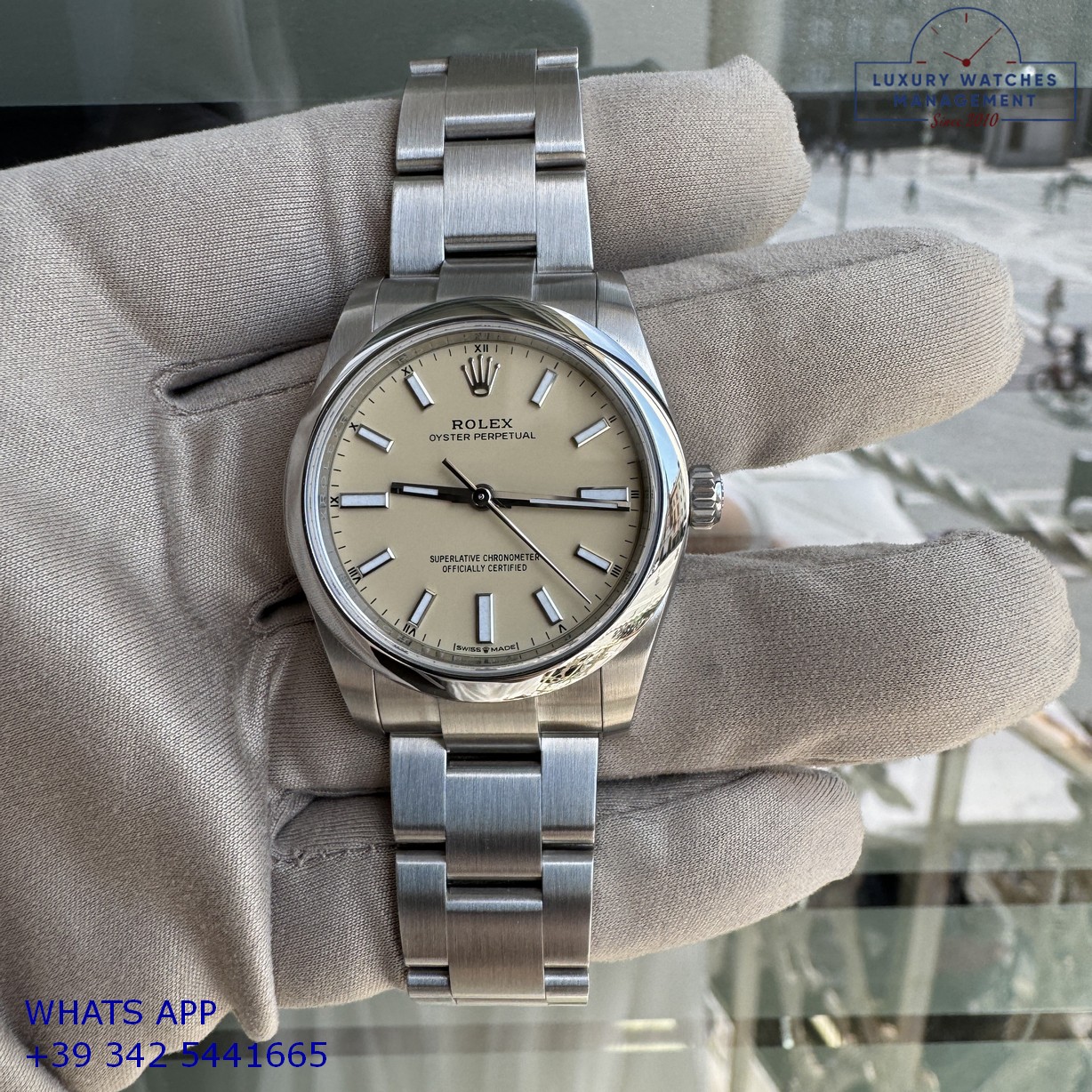 ROLEX OYSTER PERPETUAL 124200 BEIGE (12)