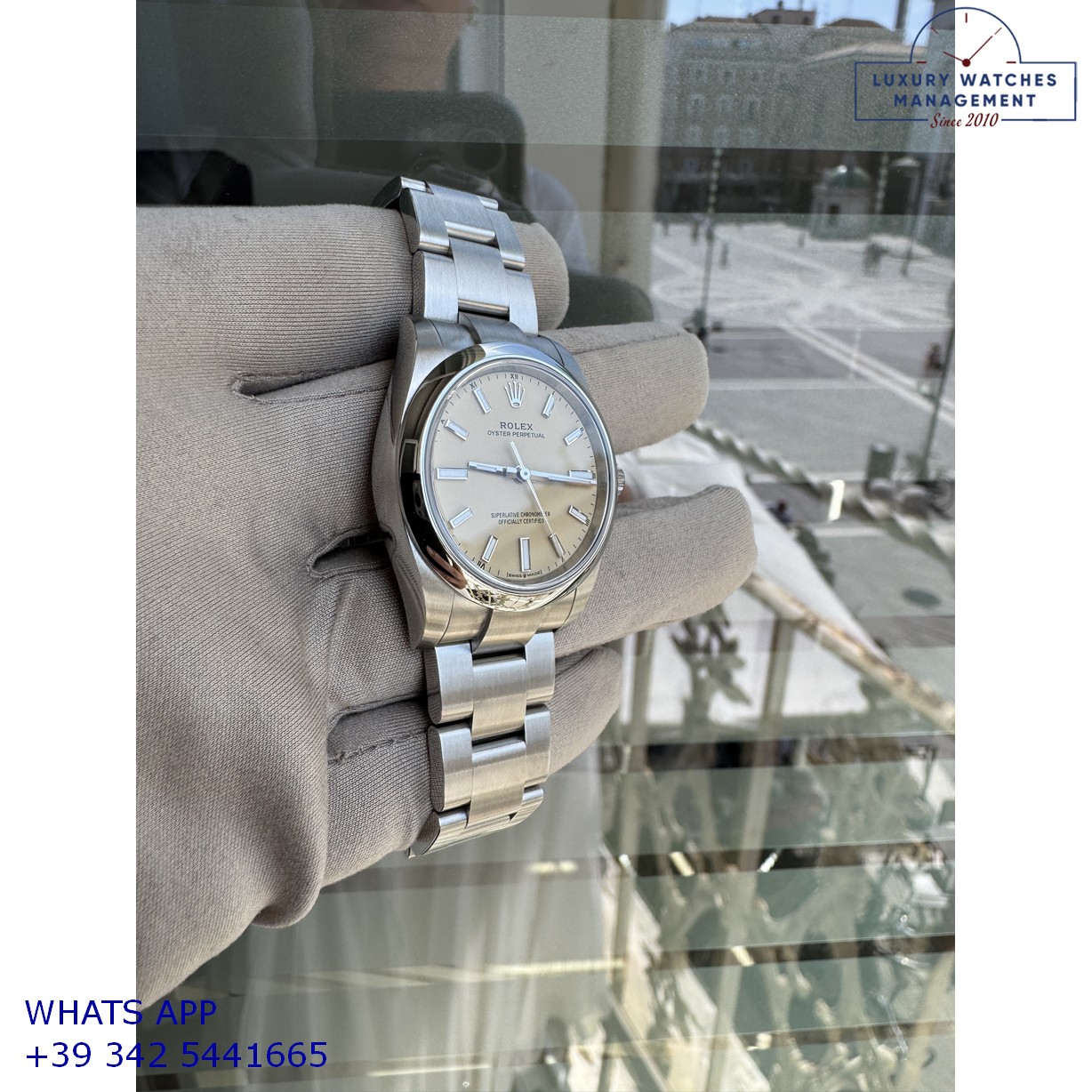 ROLEX OYSTER PERPETUAL 124200 BEIGE (13)