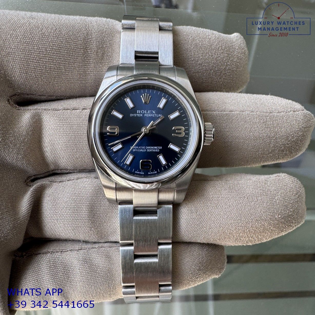 ROLEX OYSTER PERPETUAL 176200 BLUE (11)