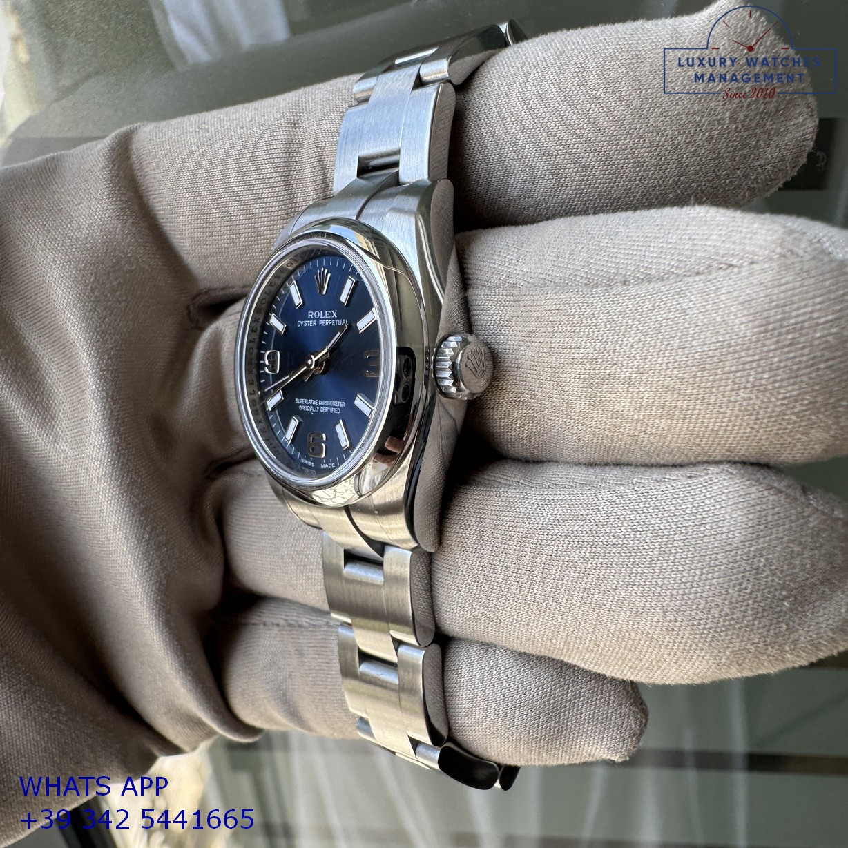ROLEX OYSTER PERPETUAL 176200 BLUE (12)
