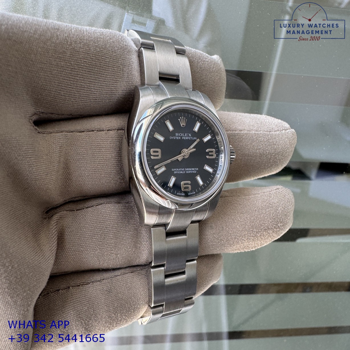 ROLEX OYSTER PERPETUAL 176200 BLUE (13)