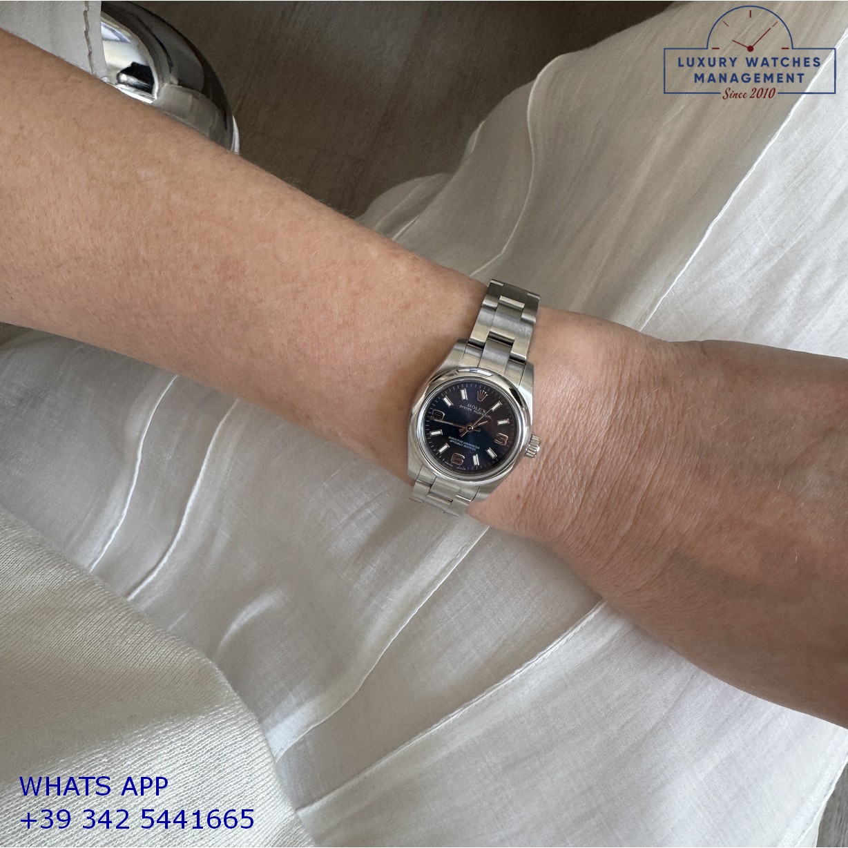 ROLEX OYSTER PERPETUAL 176200 BLUE (16)