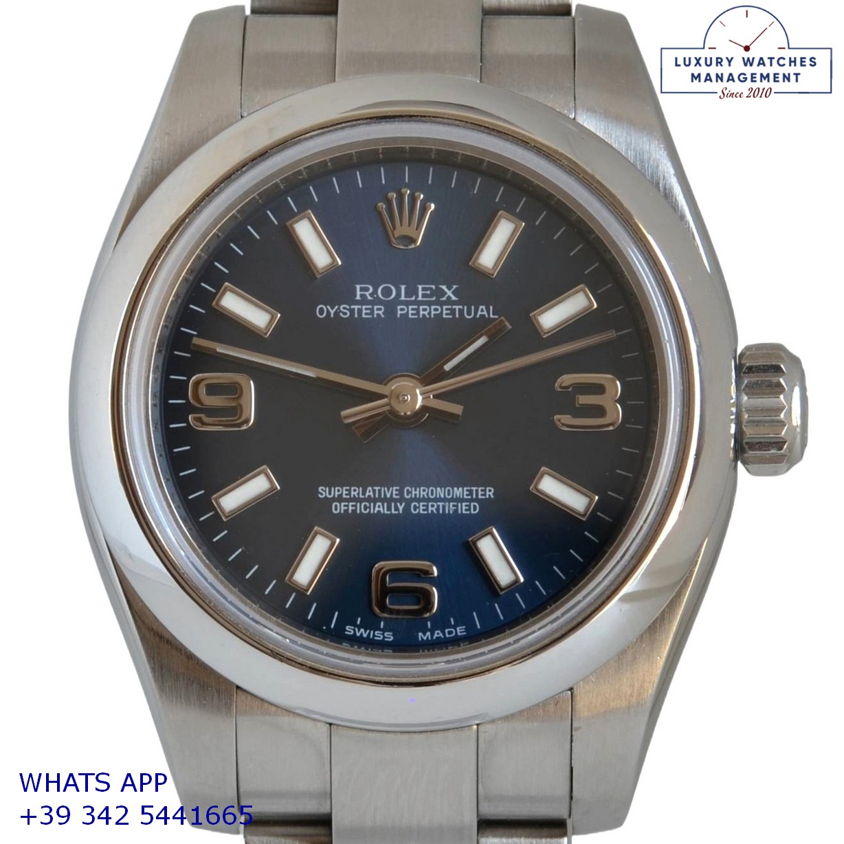 ROLEX OYSTER PERPETUAL 176200 BLUE (2)