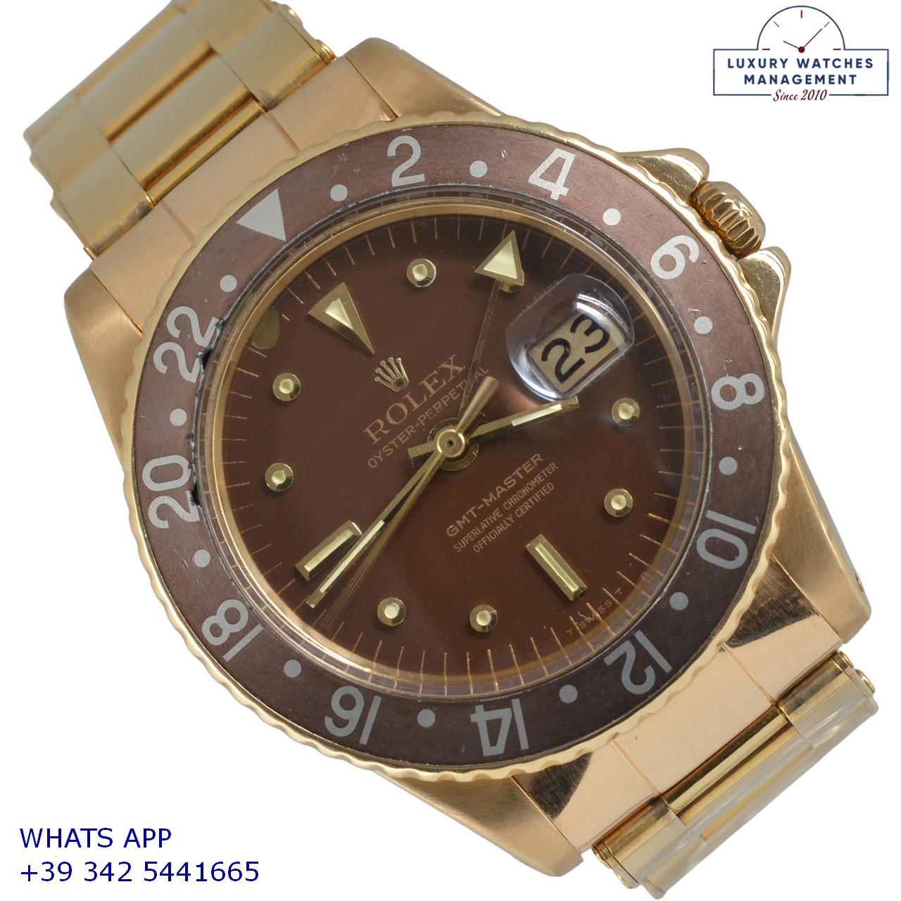 1 ROLEX GMT MASTER 1675 GOLD (4)