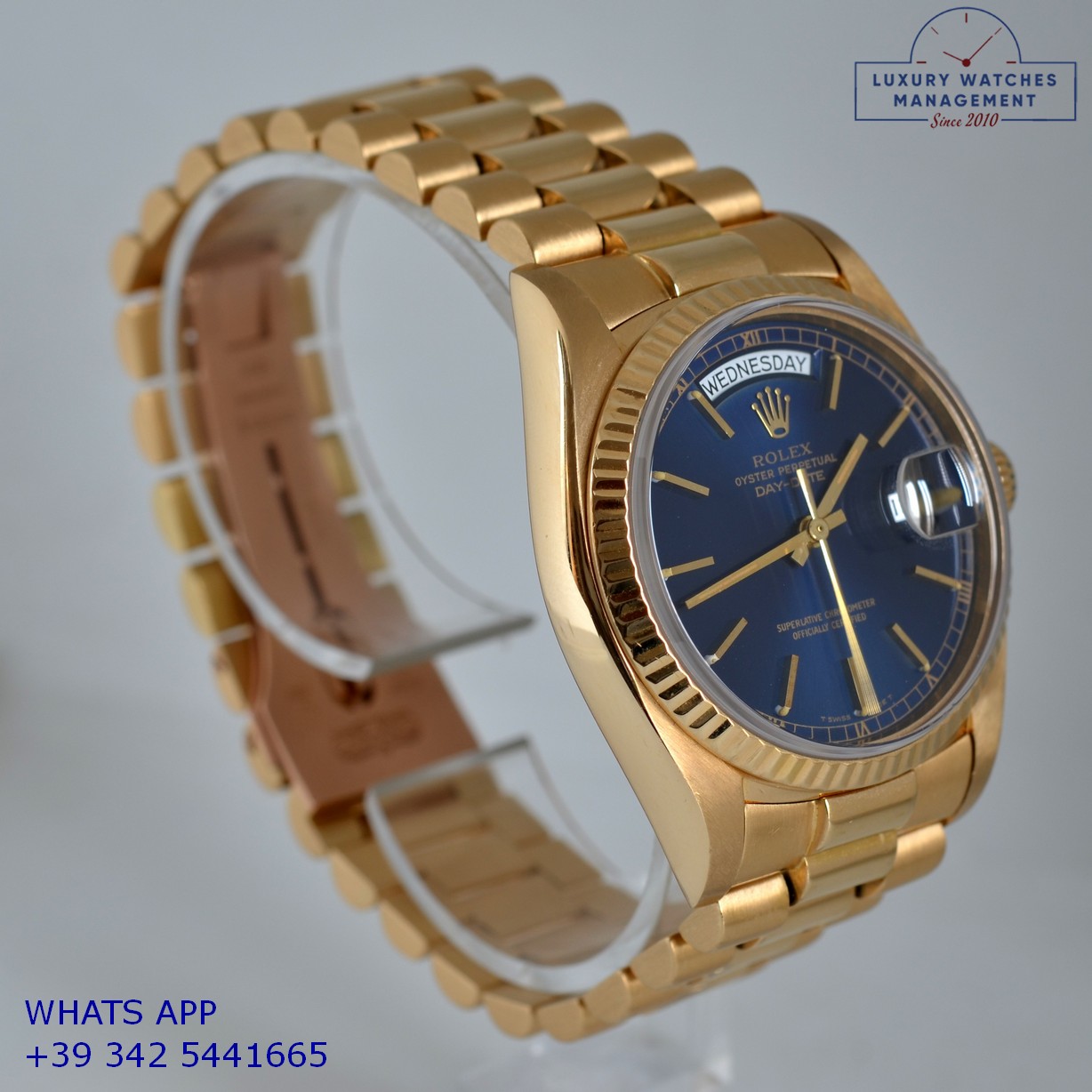 ROLEX DAY-DATE 18038 BLUE (25)