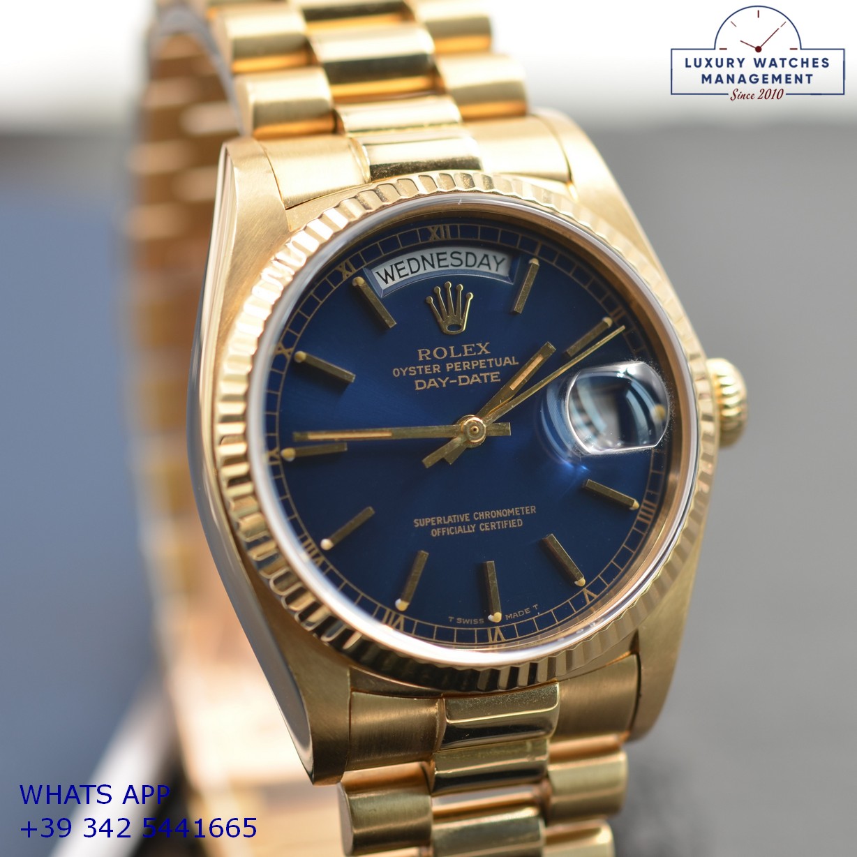 ROLEX DAY-DATE 18038 BLUE (28)
