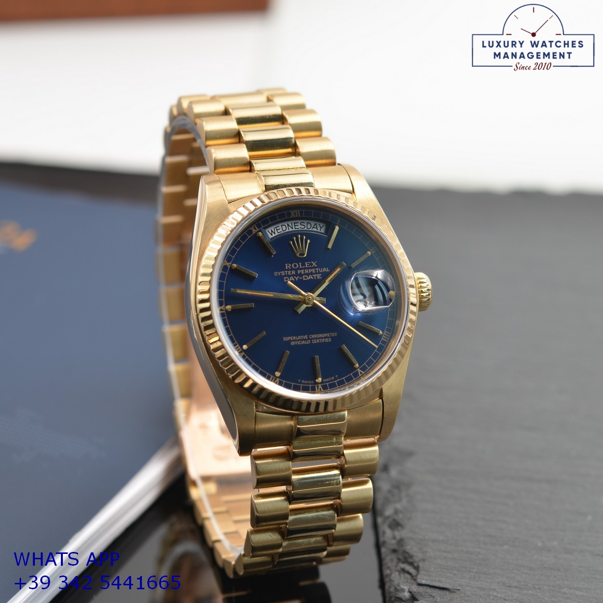 ROLEX DAY-DATE 18038 BLUE (29)