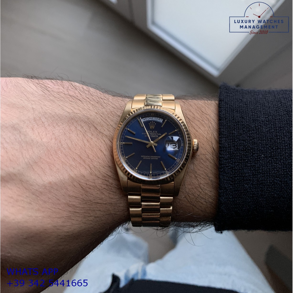 ROLEX DAY-DATE 18038 BLUE (31)