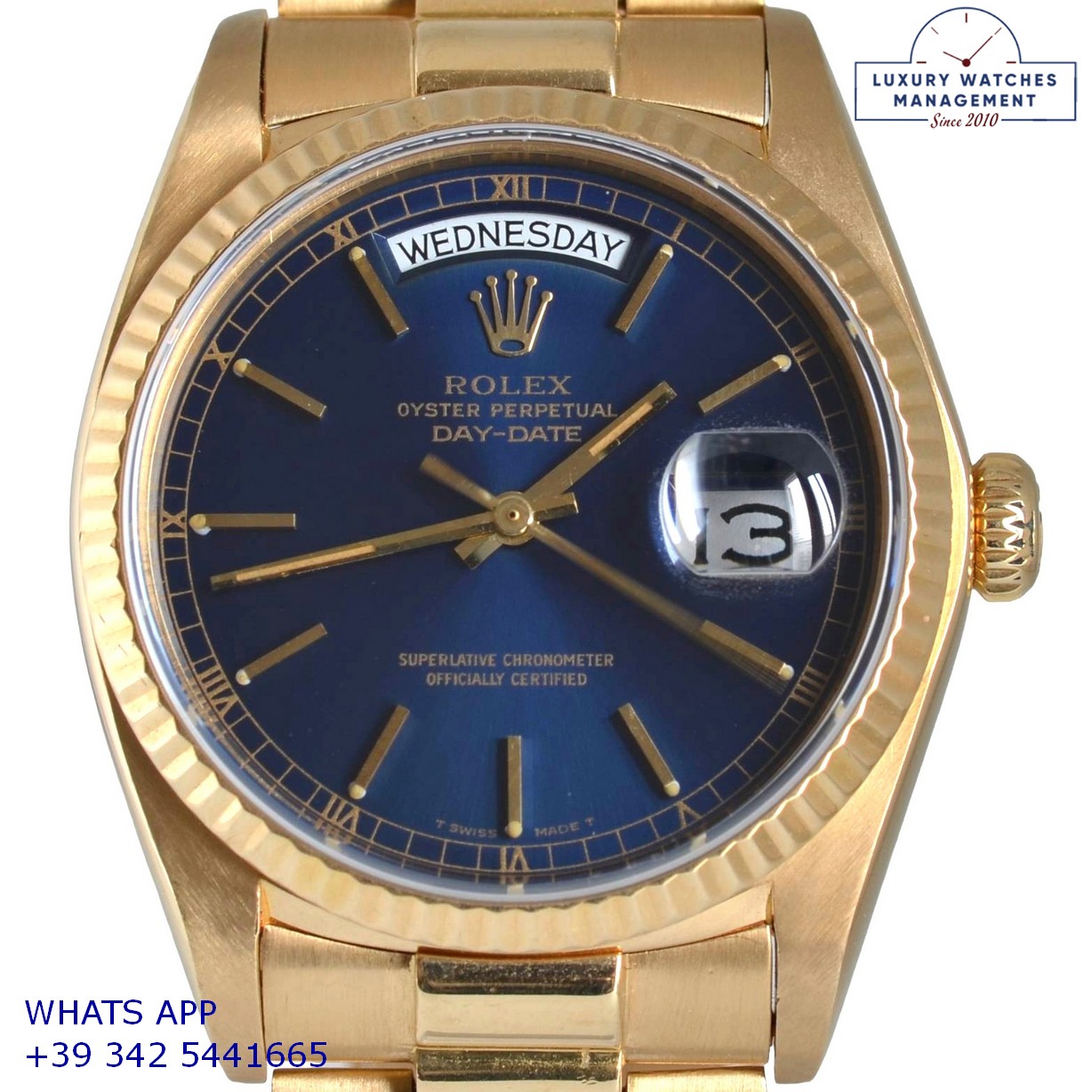 ROLEX DAY-DATE 18038 BLUE (5)