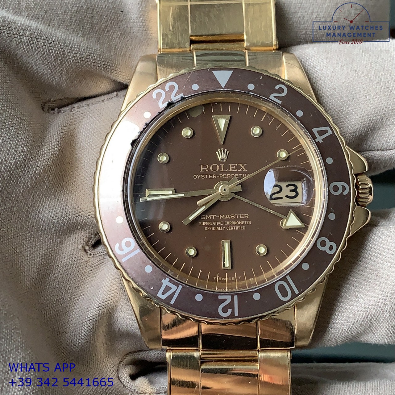 ROLEX GMT MASTER 1675 GOLD (1)