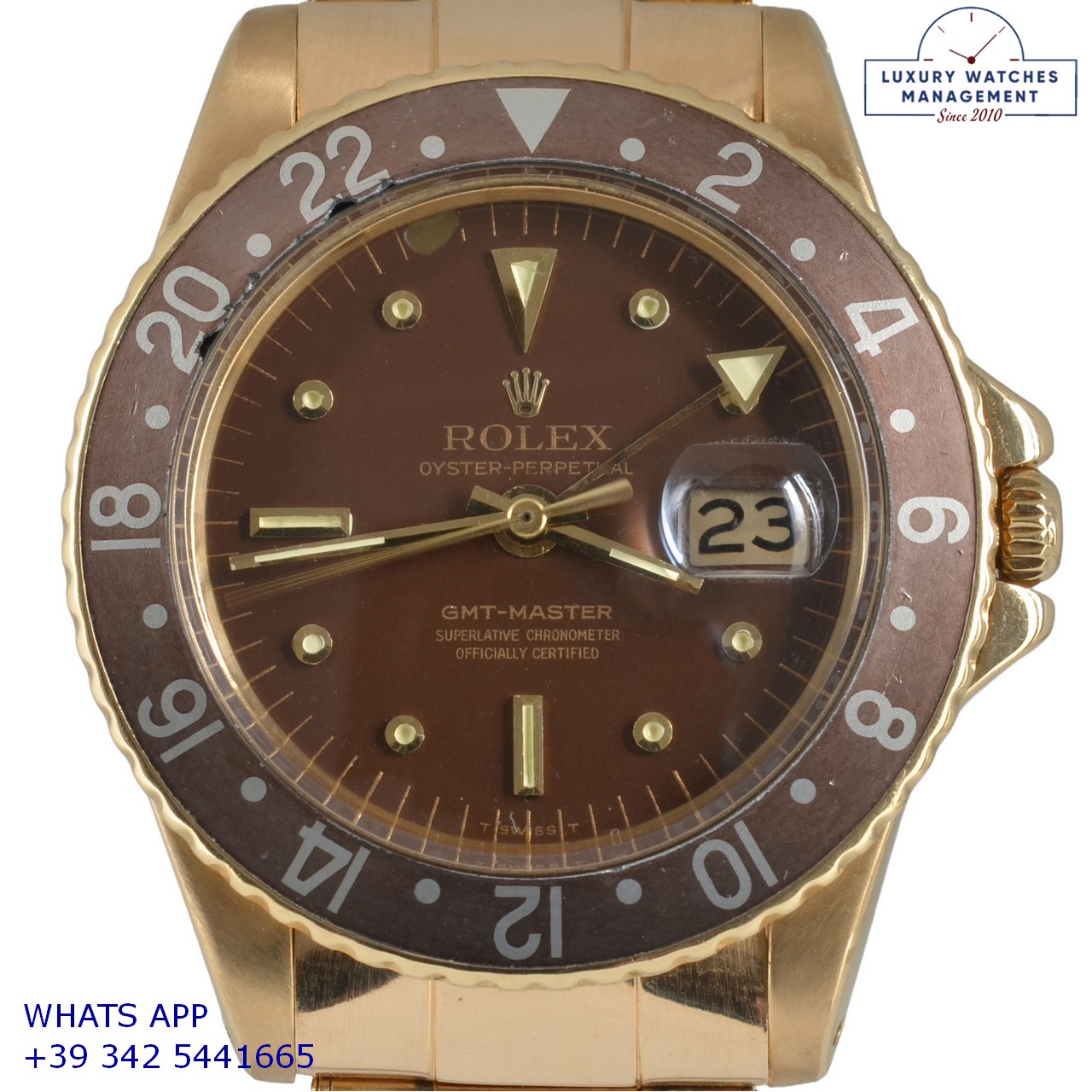 ROLEX GMT MASTER 1675 GOLD (5)